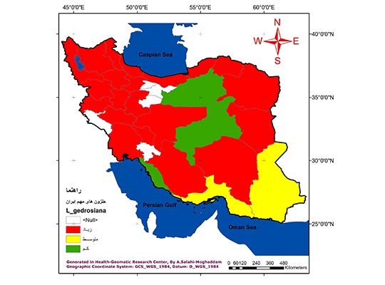 Mapping of important reservoirs in the epidemiology of snail-borne parasites in Iran