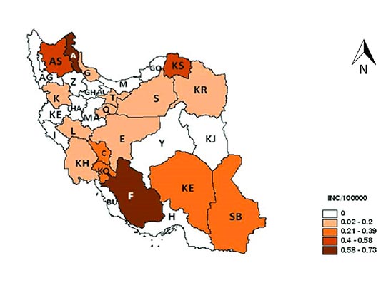 Mapping and review of leishmaniasis, carriers and their important reservoirs in Iran